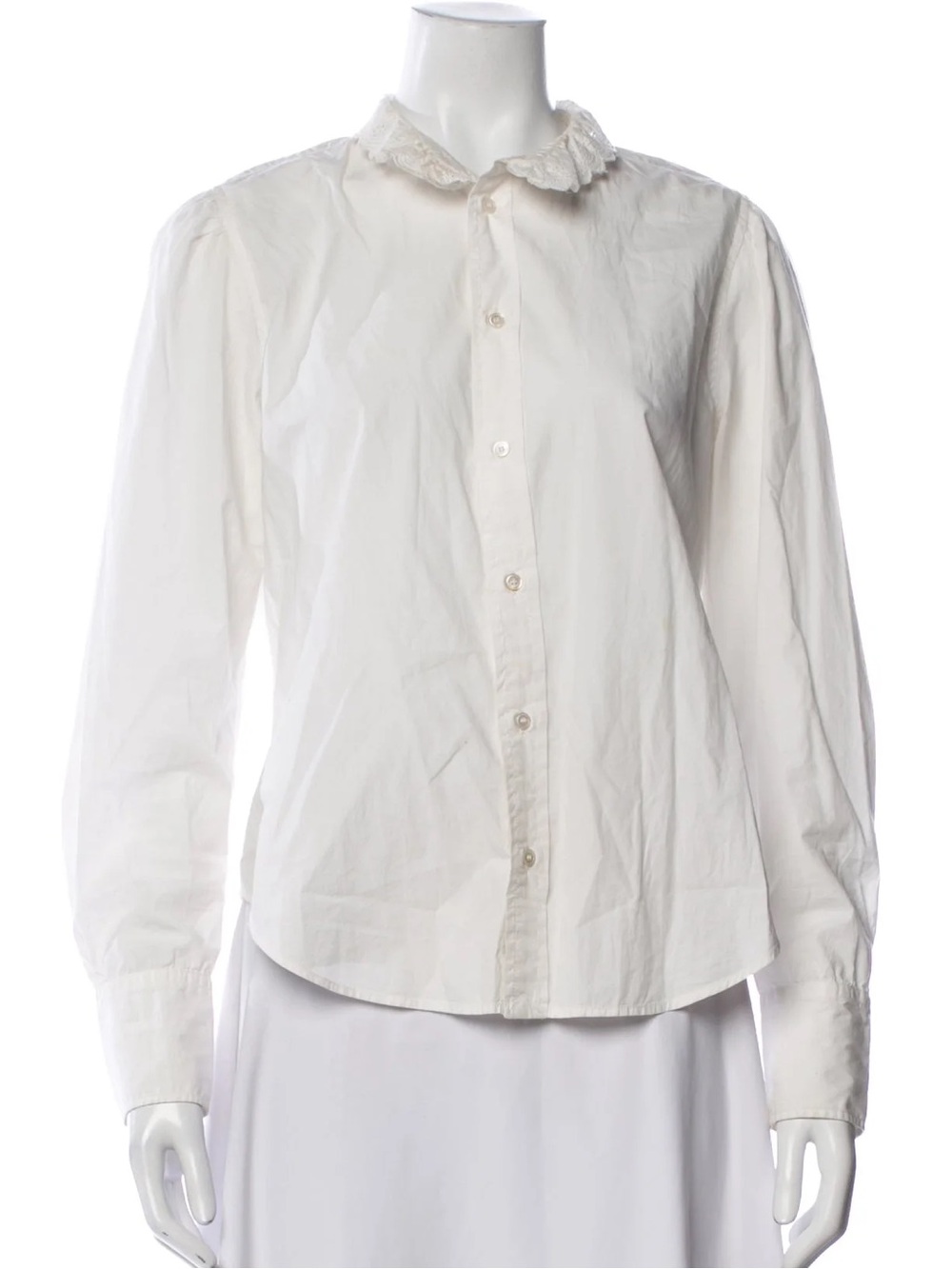 DÔEN White Long Sleeve Button Up - Medium